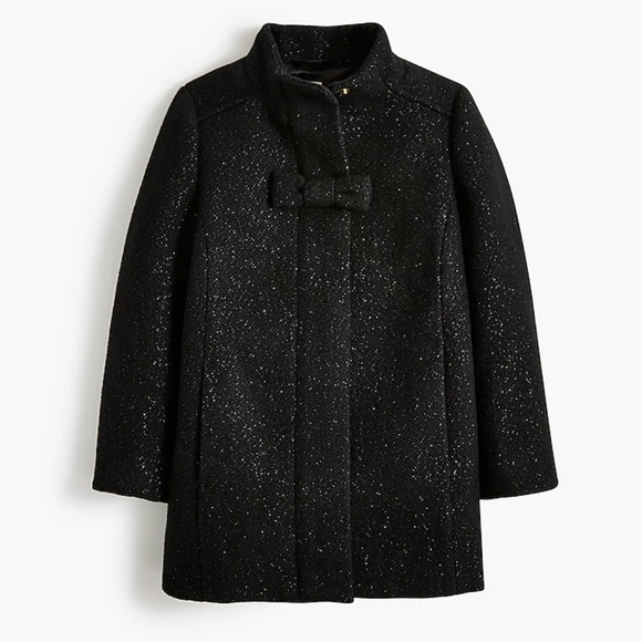 Crewcuts Other - Crewcuts Sparkling Black Pea Coat